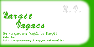 margit vagacs business card